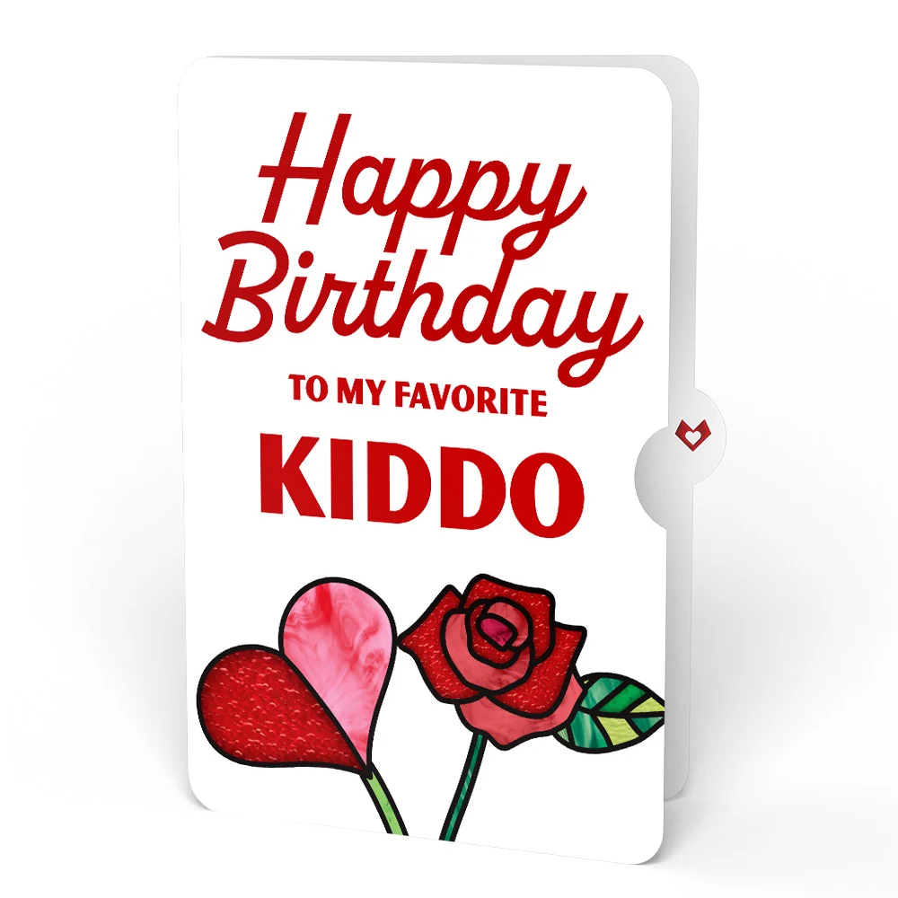Lovepop Radiant Rose Birthday Suncatcher Bouquet and Sentiment Set for Kid Glass - Image 4