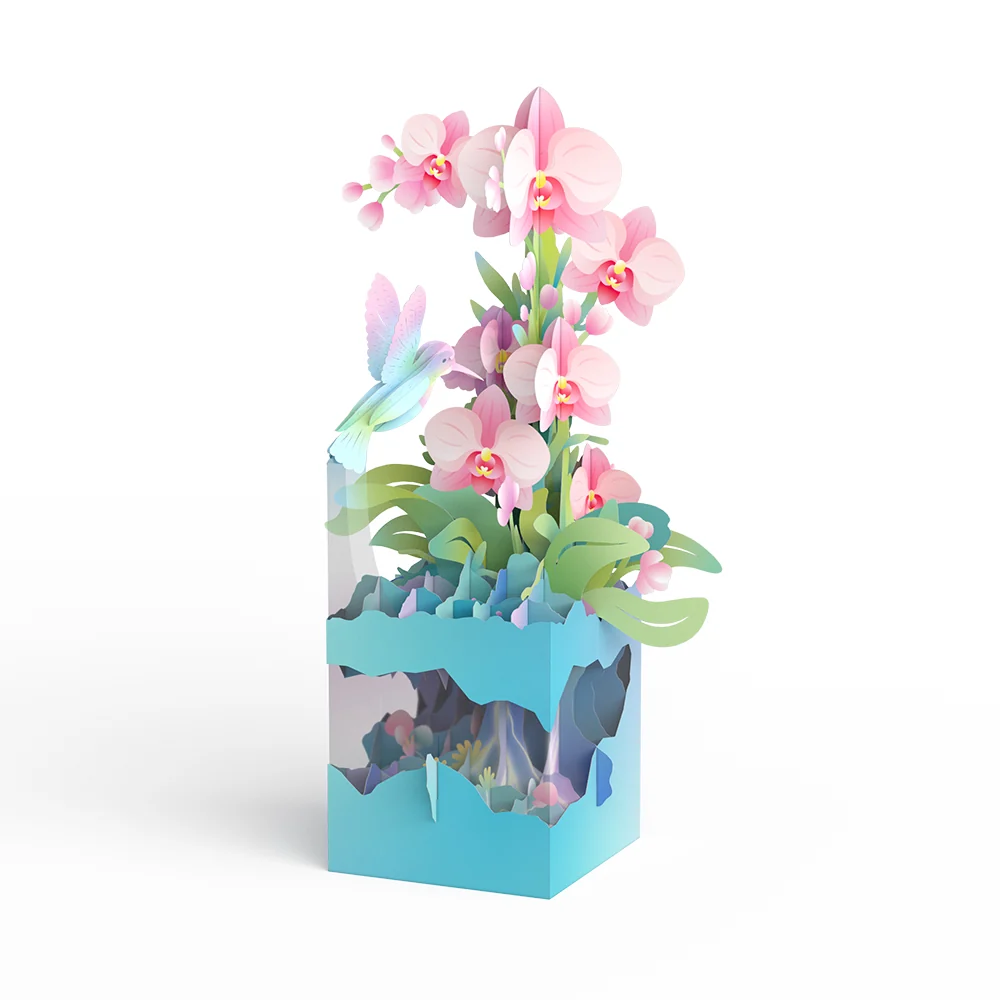 Lovepop Hummingbird Unboxed Pop-Up Paper Sculpture - Image 7