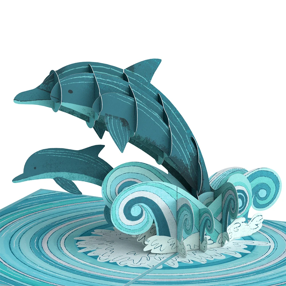 Lovepop Playful Dolphins Retirement Pop-Up Card and Sentiment Set - Image 3