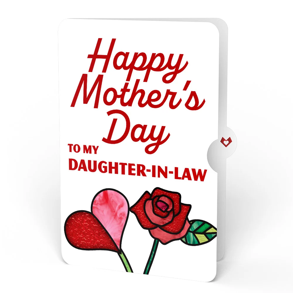 Lovepop Radiant Rose Mother’s Day Suncatcher Bouquet and Sentiment Set for Daughter-in-law Glass - Image 4