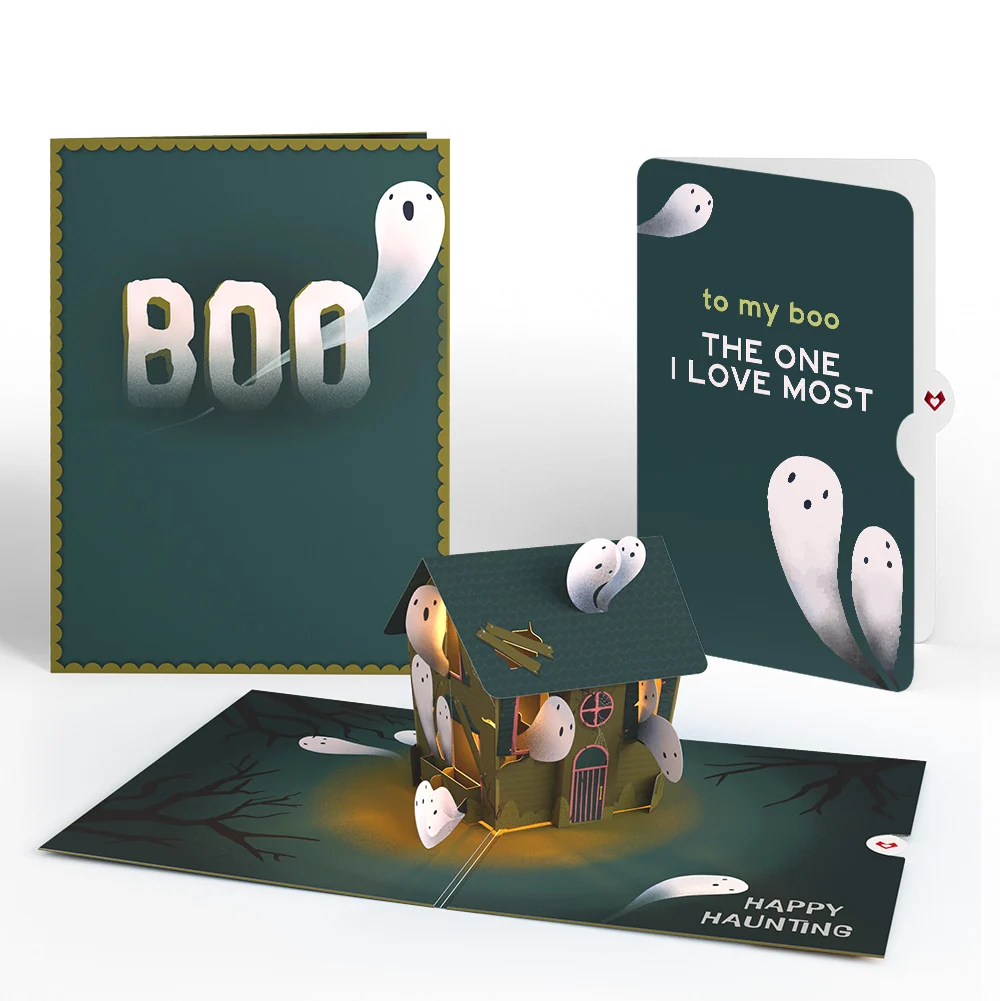 Lovepop Happy Haunting Halloween Music and Lights Pop-Up Card and Sentiment Set