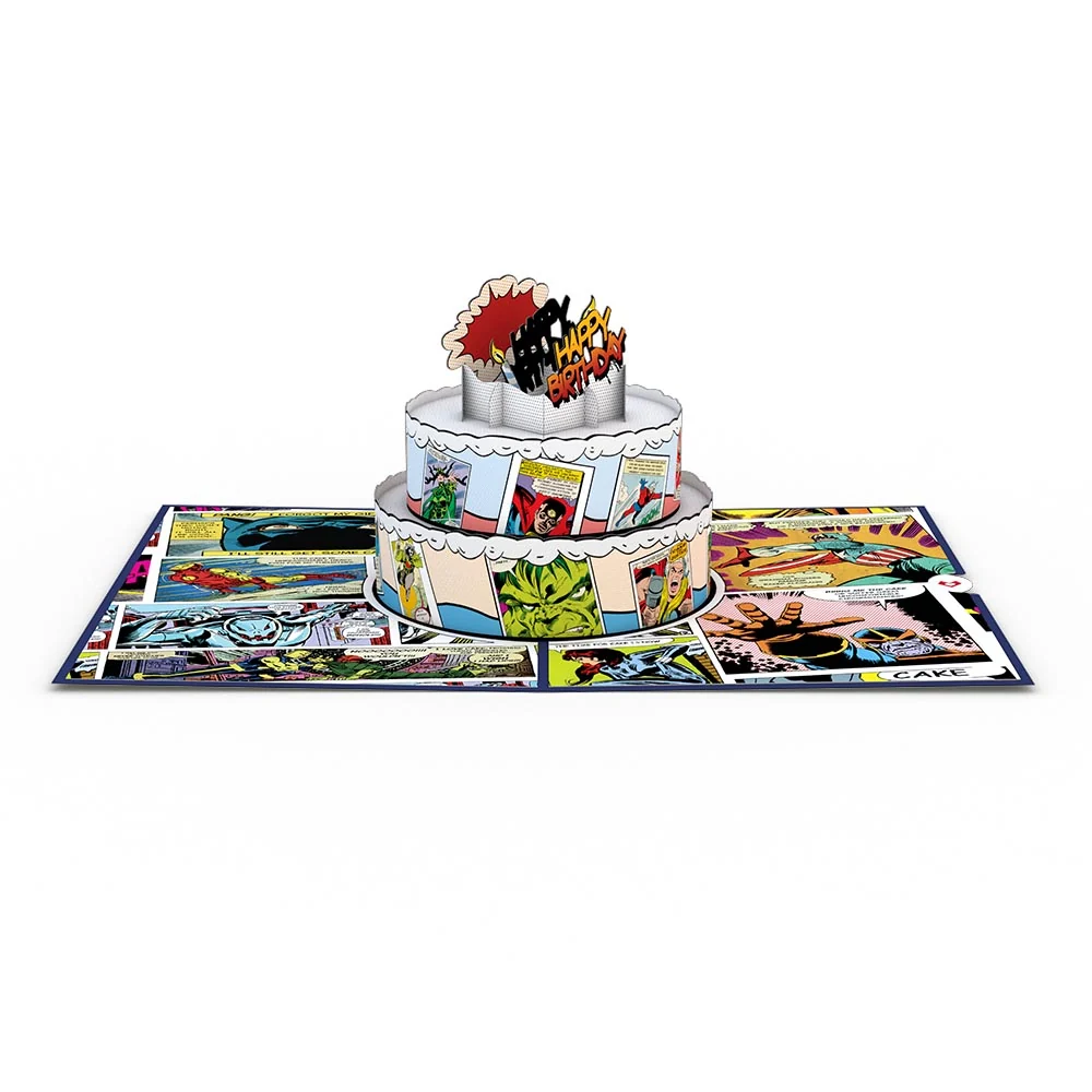 Lovepop Marvel Comic Birthday Cake Pop-Up Card - Image 5