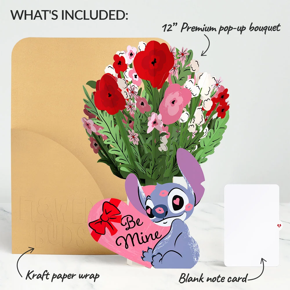 Lovepop Disney's Stitch Be Mine Flower Buds Bouquet - Image 6