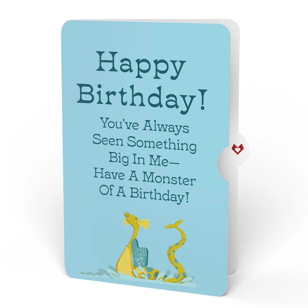 Lovepop Dad You're a Legend Loch Ness Monster Birthday Pop-Up Card and Sentiment Set - Image 4