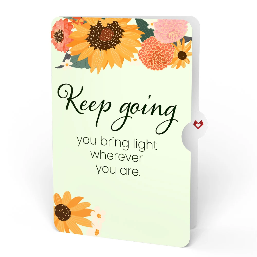 Lovepop Radiant Sunflowers Encouragement Pop-Up Card and Sentiment Set Cream - Image 4