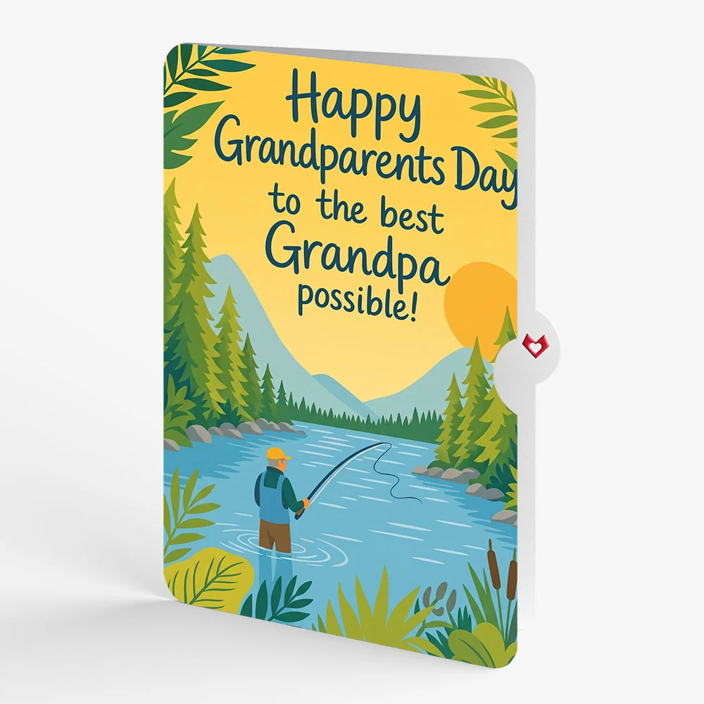 Lovepop Gone Fishing Pop-Up Card and Grandparents Day Sentiment Set - Image 4