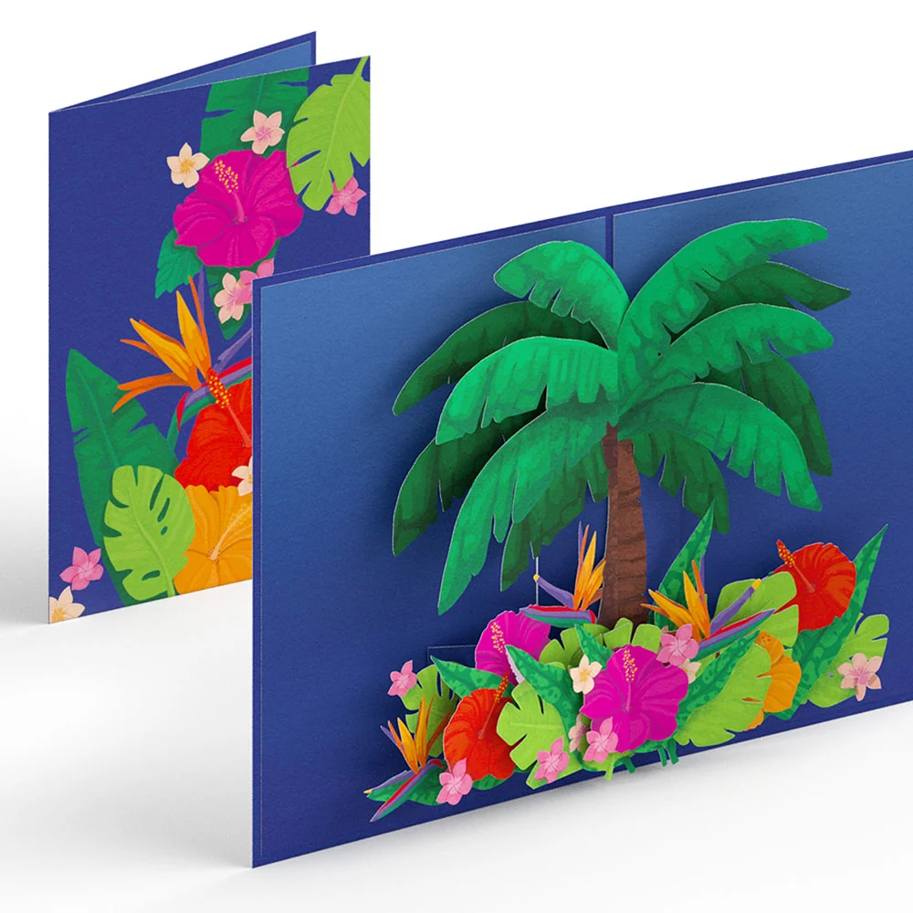 Lovepop Tropical Floral Palm Pop-Up Card