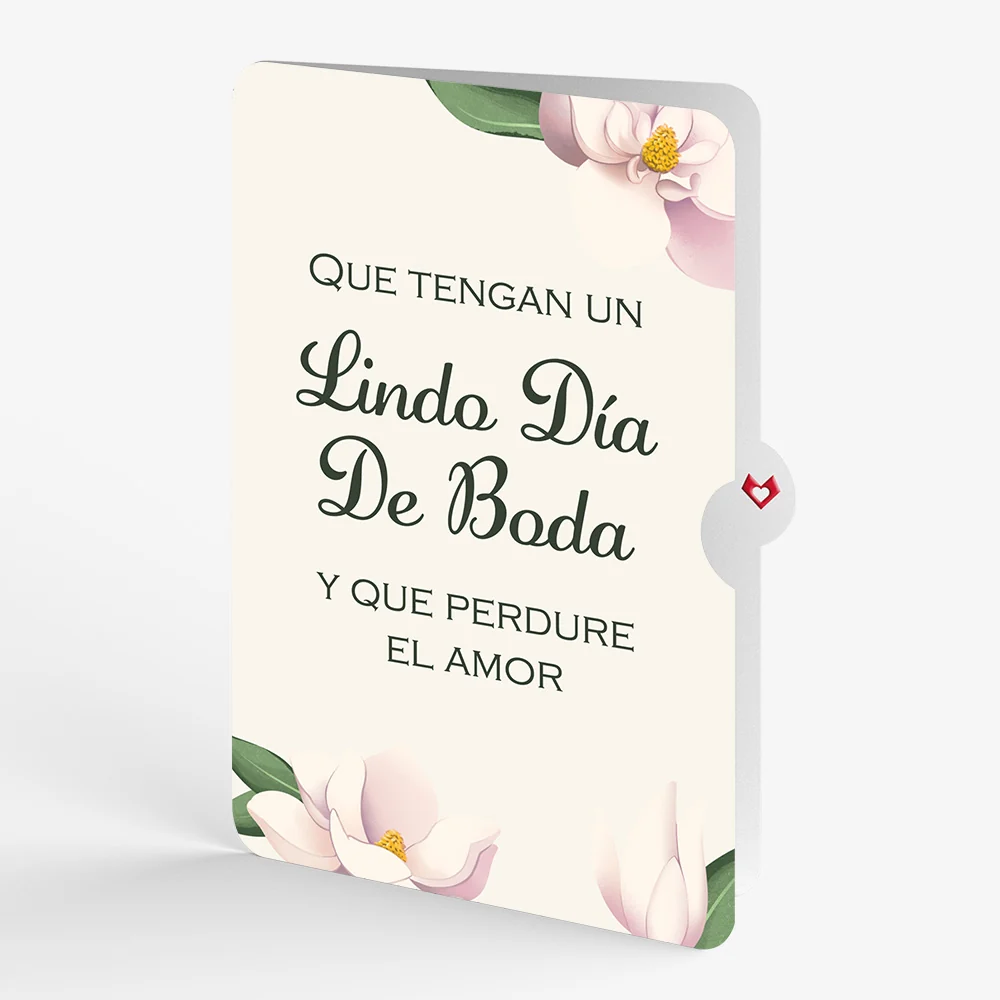 Lovepop Pink Magnolia Tree Weddings Pop-Up Card and Spanish Lasting Love Sentiment Set - Image 4
