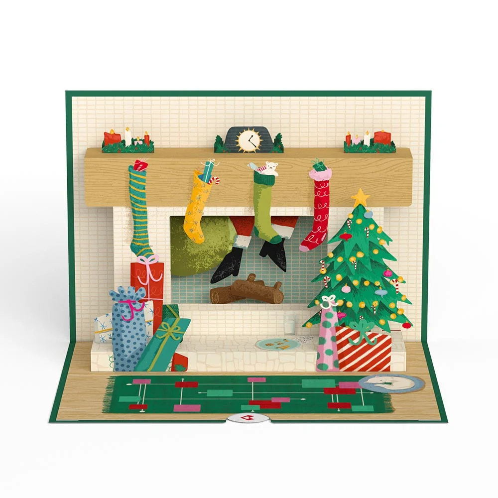 Lovepop Santa Down the Chimney Christmas Pop-Up Card — SKU SB-41A7AF-94D546C7F24547 - Image 5