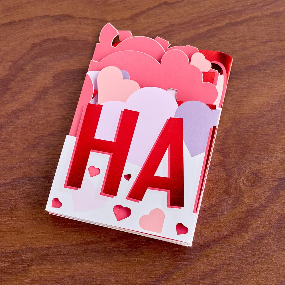 Lovepop Happy Valentine's Day Loooooong Card (Expands to 2 feet) - Image 2