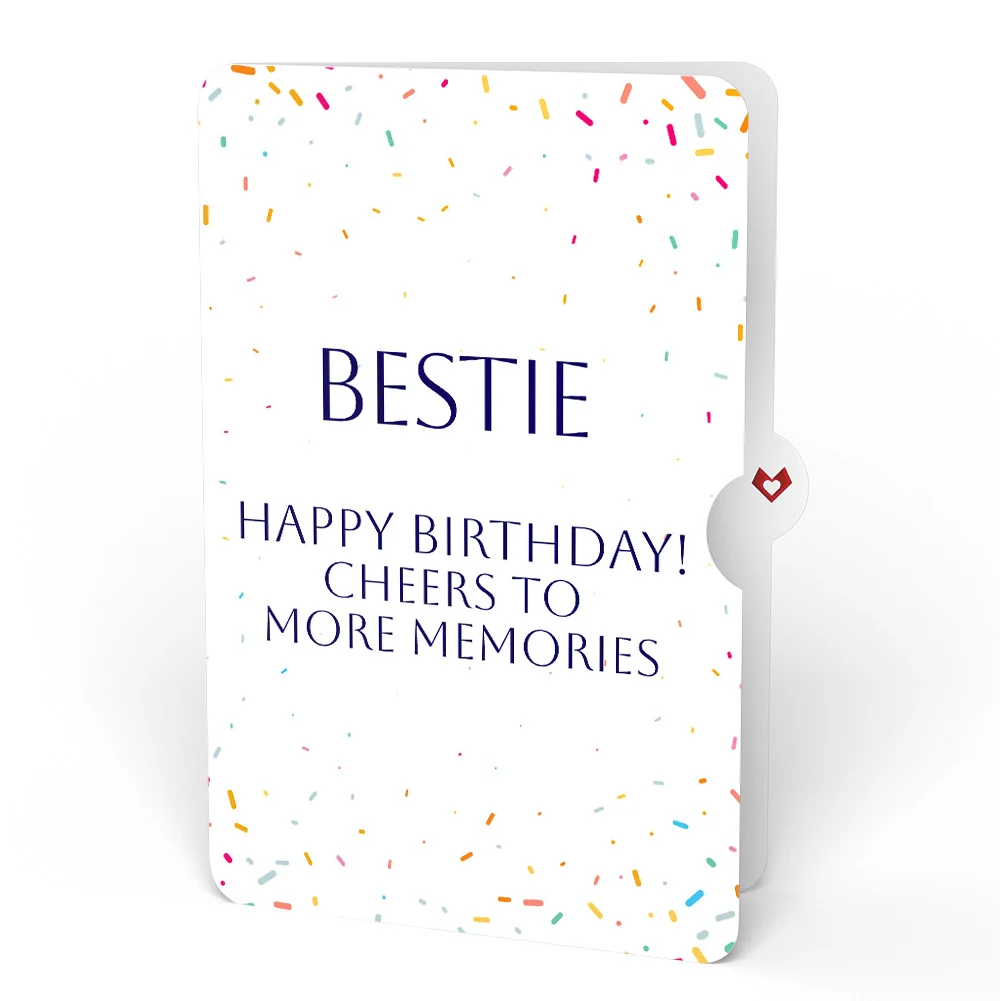 Lovepop Happy Birthday Balloons Music and Lights Pop-Up Card and Sentiment Set for Bestie - Image 4