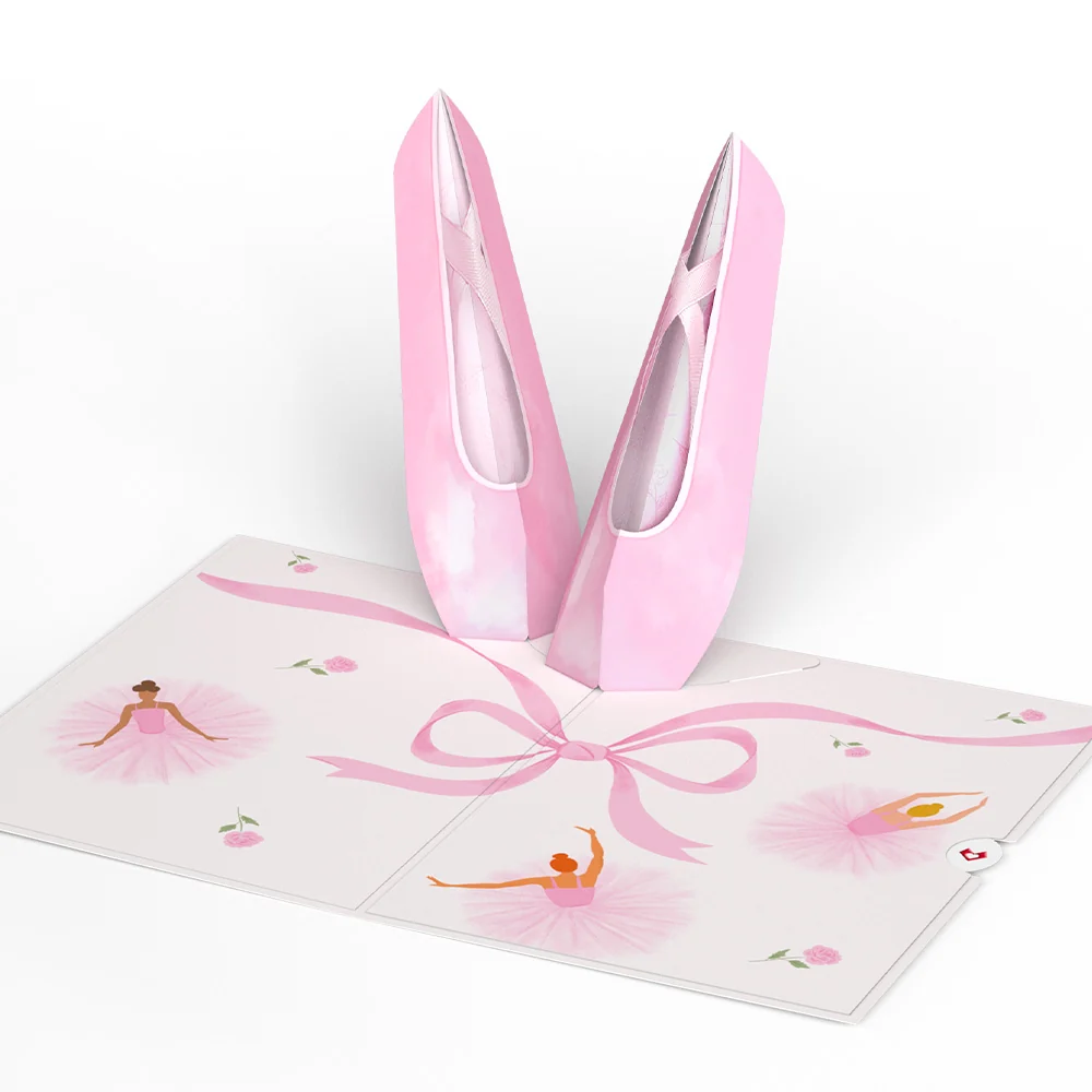Lovepop Ballet Slippers Pop-Up Card - Image 3
