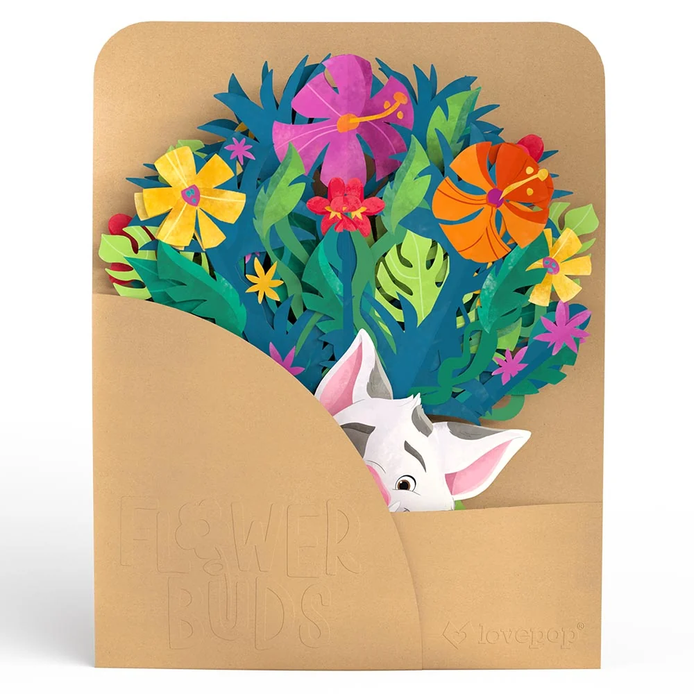 Lovepop Disney’s Moana 2 Epic Birthday Pop-Up Card & Flower Buds Bouquet Bundle - Image 7