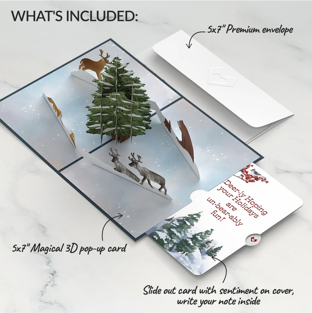 Lovepop Winter's Eve Vigil Christmas Pop-Up Card and Sentiment Set - Image 2