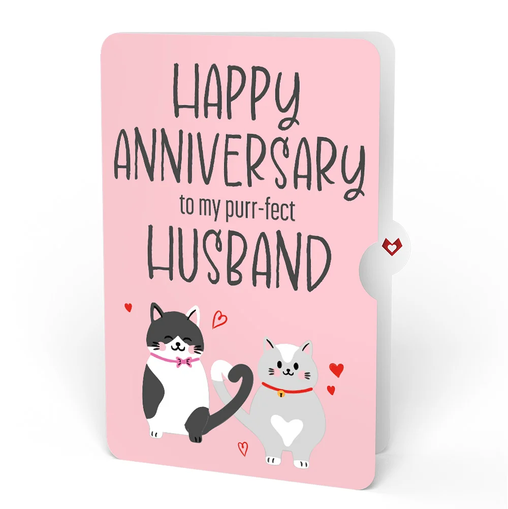 Lovepop Love Cats Anniversary Pop-Up Card and Sentiment Set for Husband - Image 4